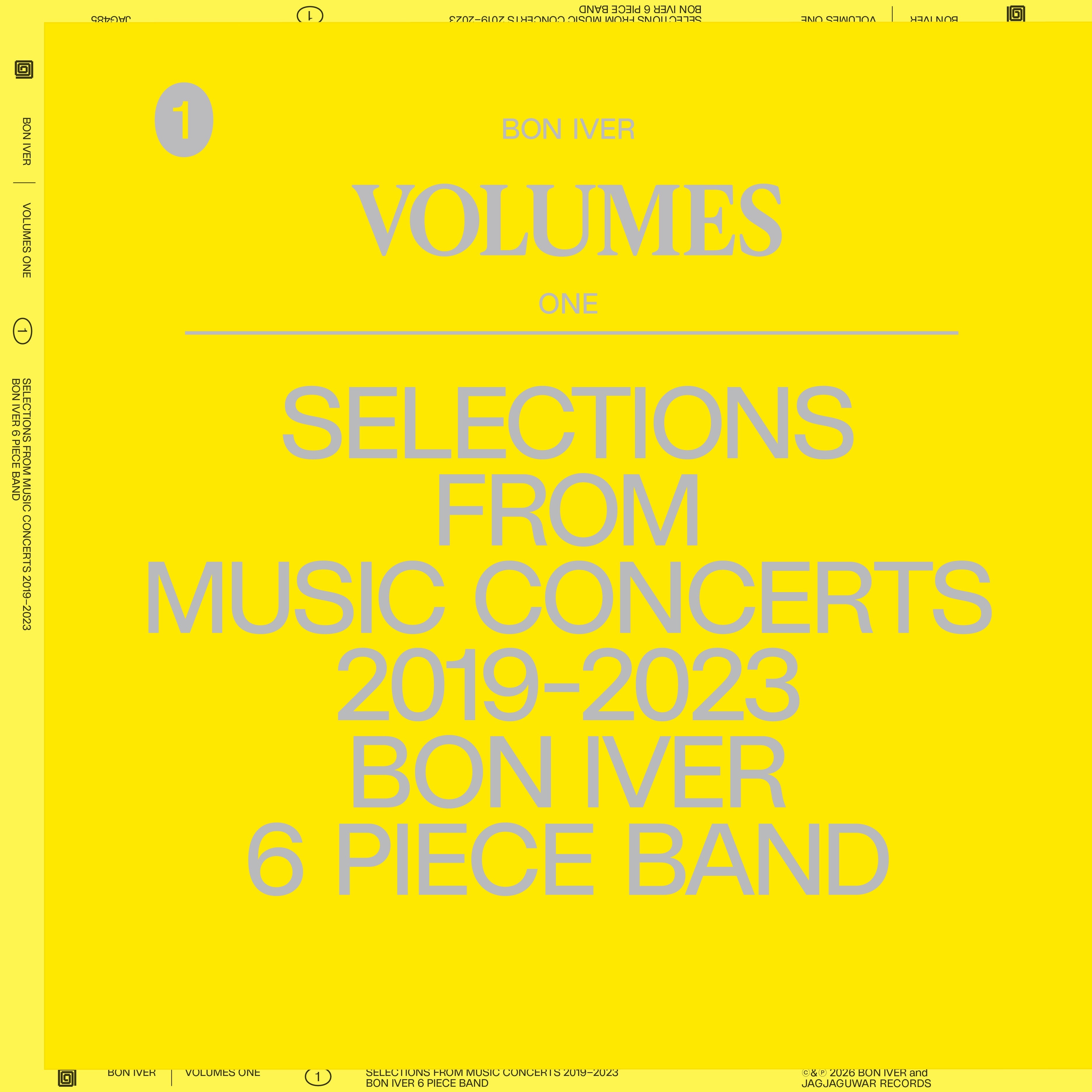 Bon Iver - Volumes One: Selections From Music Concerts 2019-2023 Bon Iver 6 Piece Band ( VINYL )