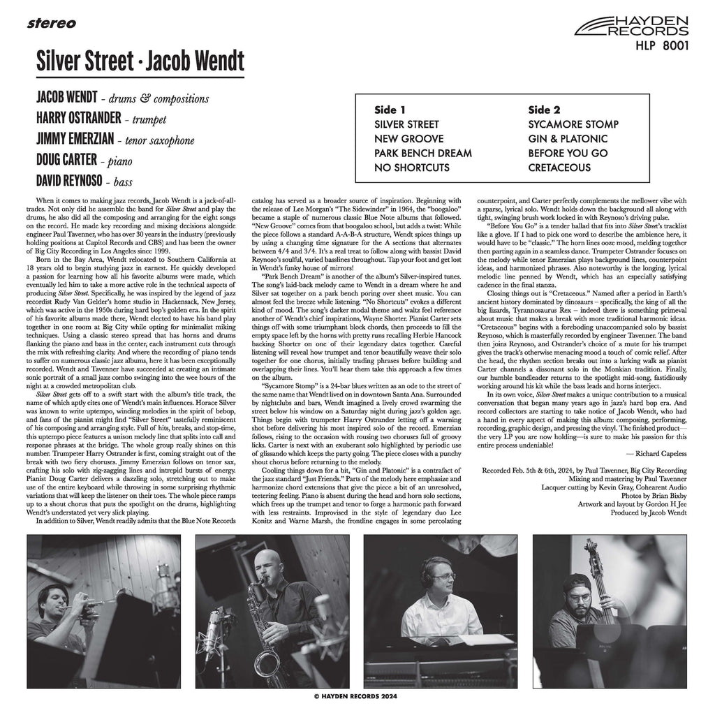 Jacob Wendt - Silver Street ( VINYL )