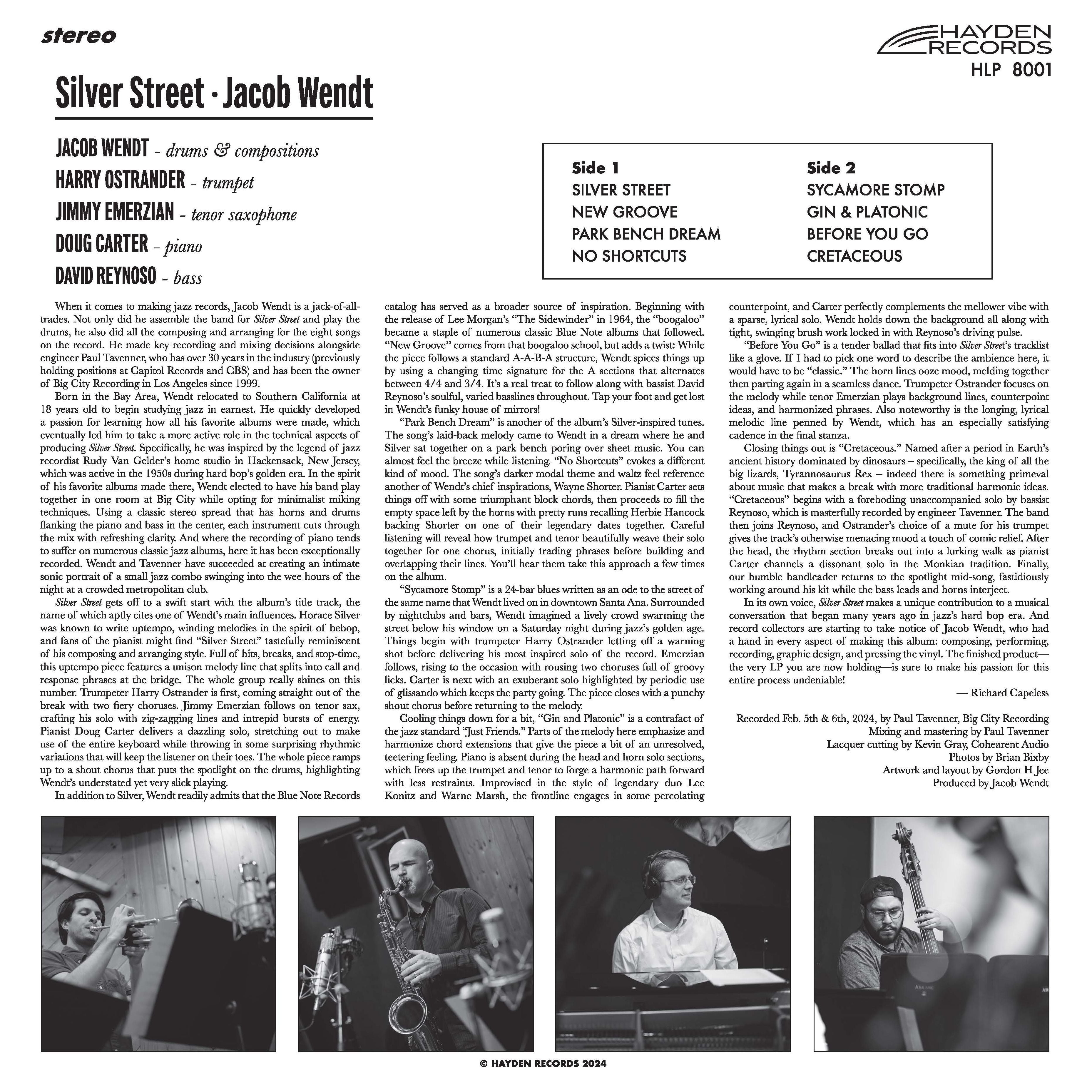 Jacob Wendt - Silver Street ( VINYL )