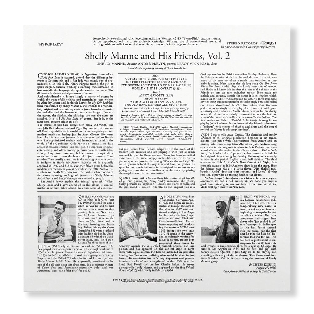 Shelly Manne & His Friends - My Fair Lady - Contemporary LP
