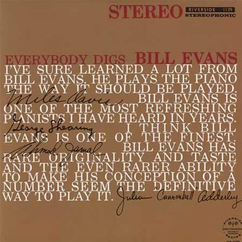 Bill Evans Trio - Everybody Digs Bill Evans - Analogue Productions LP