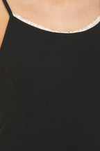 Bamboo Camisole Vest with Bamboo Lace Trim
