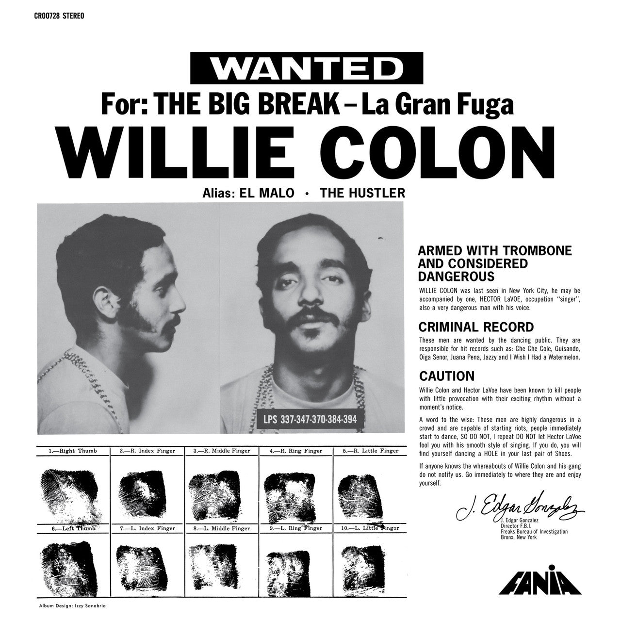 Willie Colon - La Gran Fuga (The Big Break) ( VINYL )