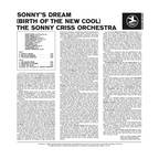 The Sonny Criss Orchestra - Sonny's Dream (Birth Of The New Cool) - OJC LP